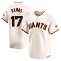 STECN SF.Giants #17 Heliot Ramos Player Cream Home Limited Stitched Jerseys