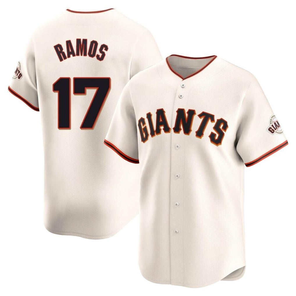 STECN SF.Giants #17 Heliot Ramos Player Cream Home Limited Stitched Jerseys