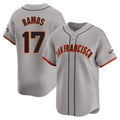 STECN SF.Giants #17 Heliot Ramos Player Gray Home Limited Stitched Jerseys