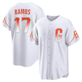 STECN SF.Giants #17 Heliot Ramos Player White City Connect Home Game Stitched Jerseys
