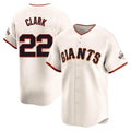 STECN SF.Giants #22 Will Clark Player Cream Home Limited Stitched Jerseys