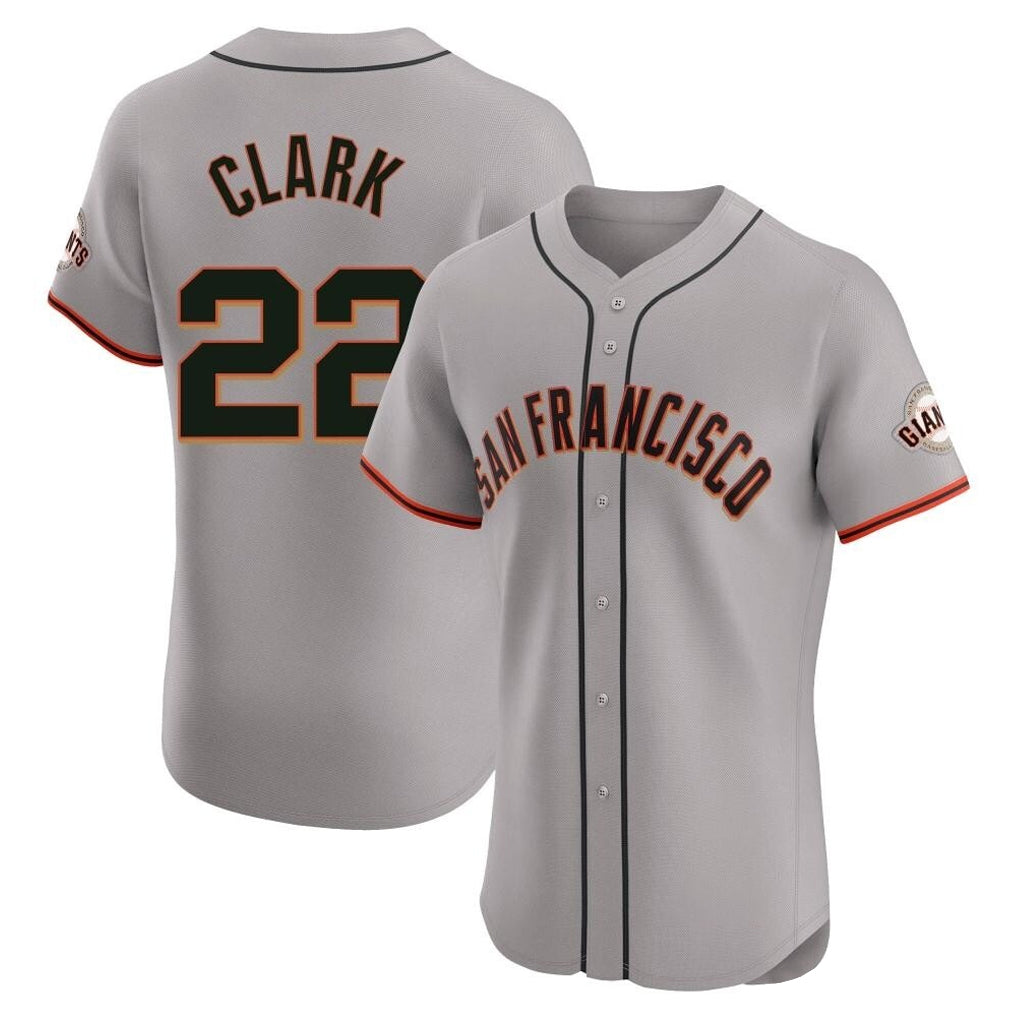 STECN SF.Giants #22 Will Clark Player Gray Home Limited Elite Stitched Jerseys