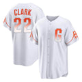STECN SF.Giants #22 Will Clark Player White City Connect Home Game Stitched Jerseys