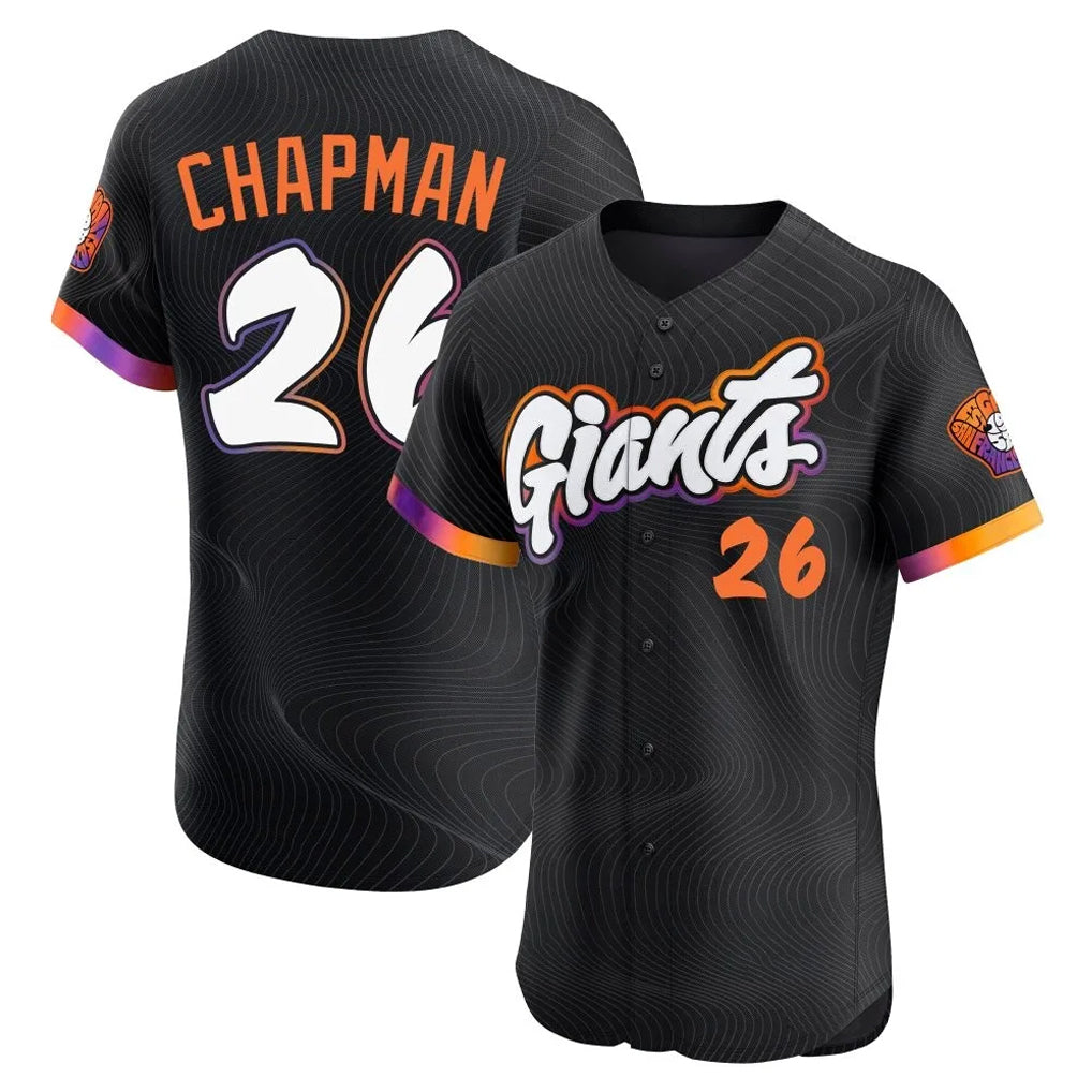STECN SF.Giants #26 Matt Chapman Player Black 2025 City Connect Home Limited Elite Stitched Jerseys