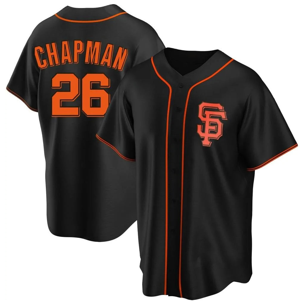 STECN SF.Giants #26 Matt Chapman Player Black 2026 Home Game Stitched Jerseys