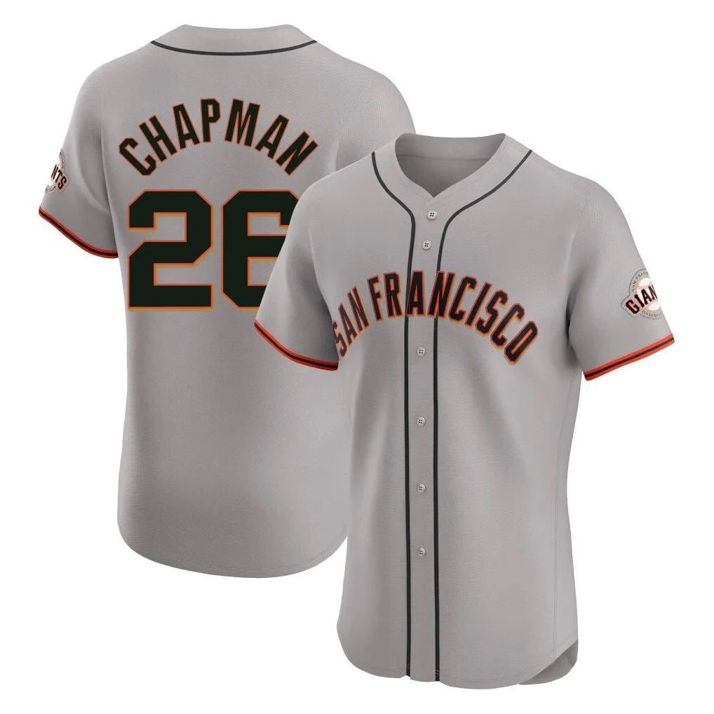 STECN SF.Giants #26 Matt Chapman Player Gray Home Limited Elite Stitched Jerseys