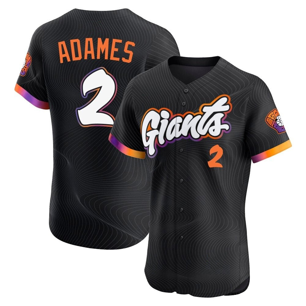 STECN SF.Giants #2 Willy Adames Player Black 2025 City Connect Home Limited Elite Stitched Jerseys