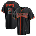STECN SF.Giants #2 Willy Adames Player Black Alternate Limited Stitched Jerseys