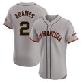 STECN SF.Giants #2 Willy Adames Player Gray Home Limited Elite Stitched Jerseys