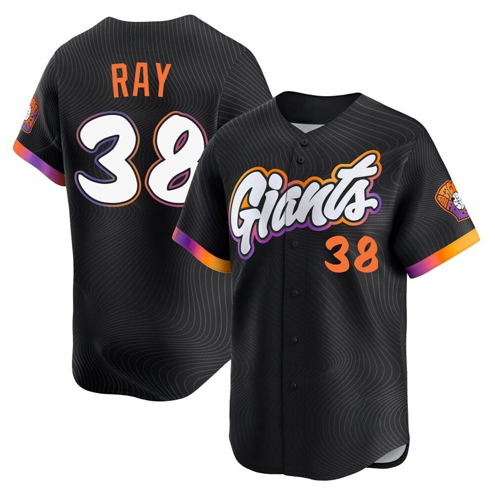 STECN SF.Giants #38 Robbie Ray Player Black 2025 City Connect Home Limited Stitched Jerseys