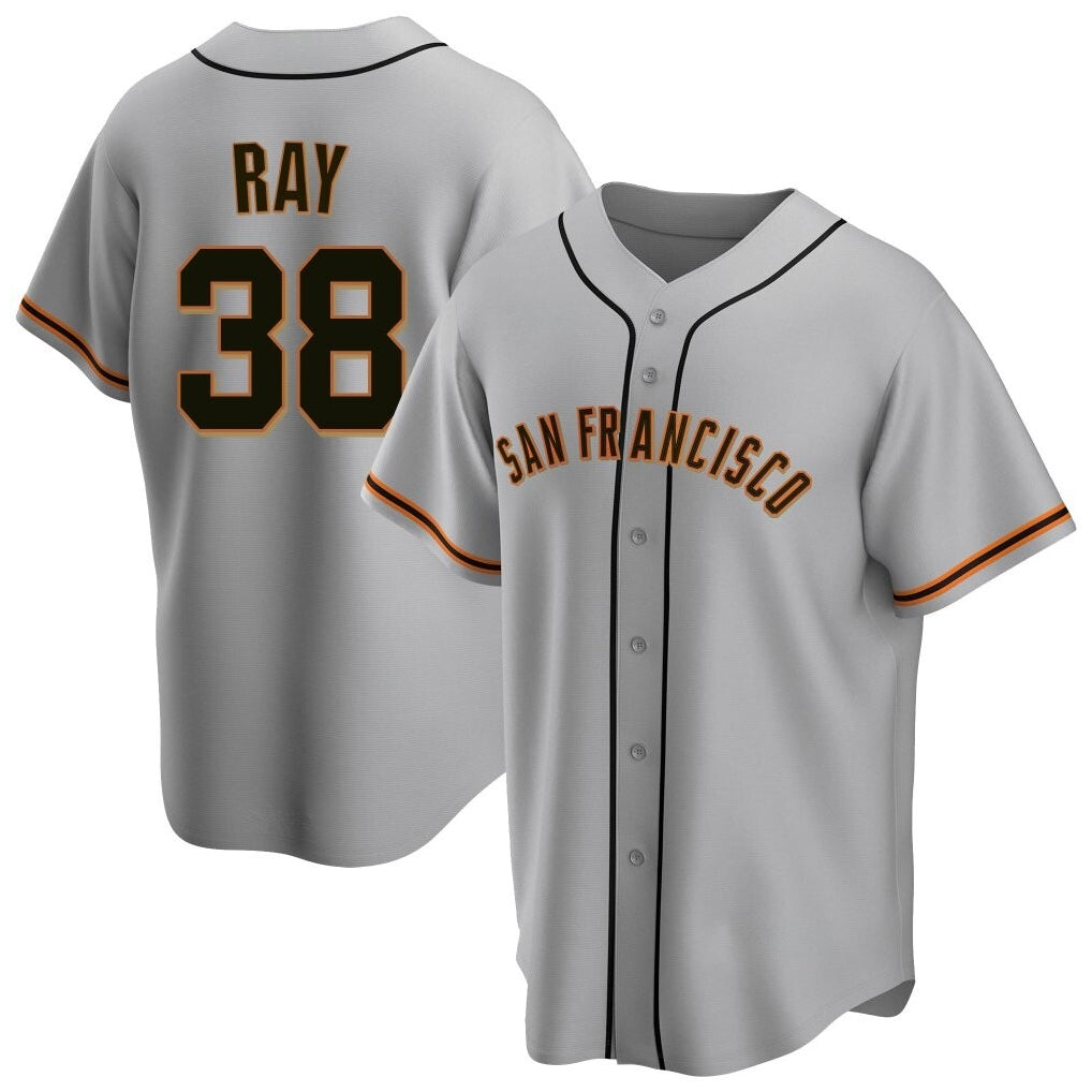 STECN SF.Giants #38 Robbie Ray Player Gray Home Game Stitched Jerseys