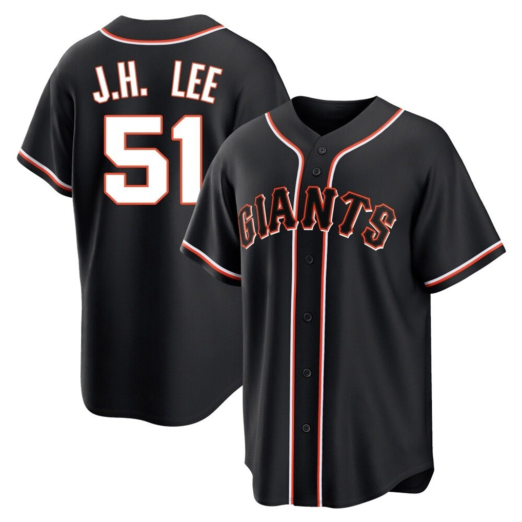STECN SF.Giants #51 Jung Hoo Lee Player Black Fashion Out Home Limited Stitched Jerseys