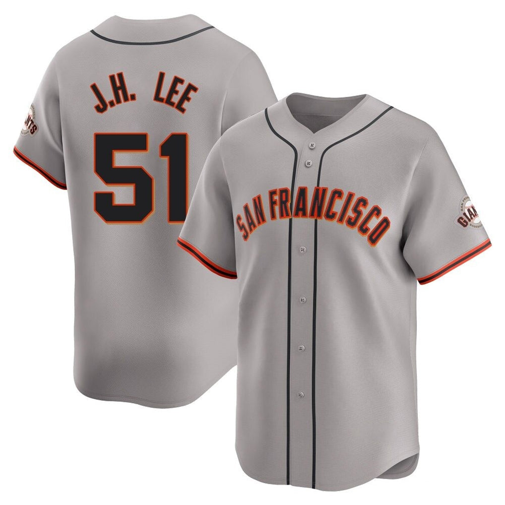 STECN SF.Giants #51 Jung Hoo Lee Player Gray Home Limited Stitched Jerseys