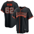 STECN SF.Giants #62 Logan Webb Player Black Alternate Limited Stitched Jerseys