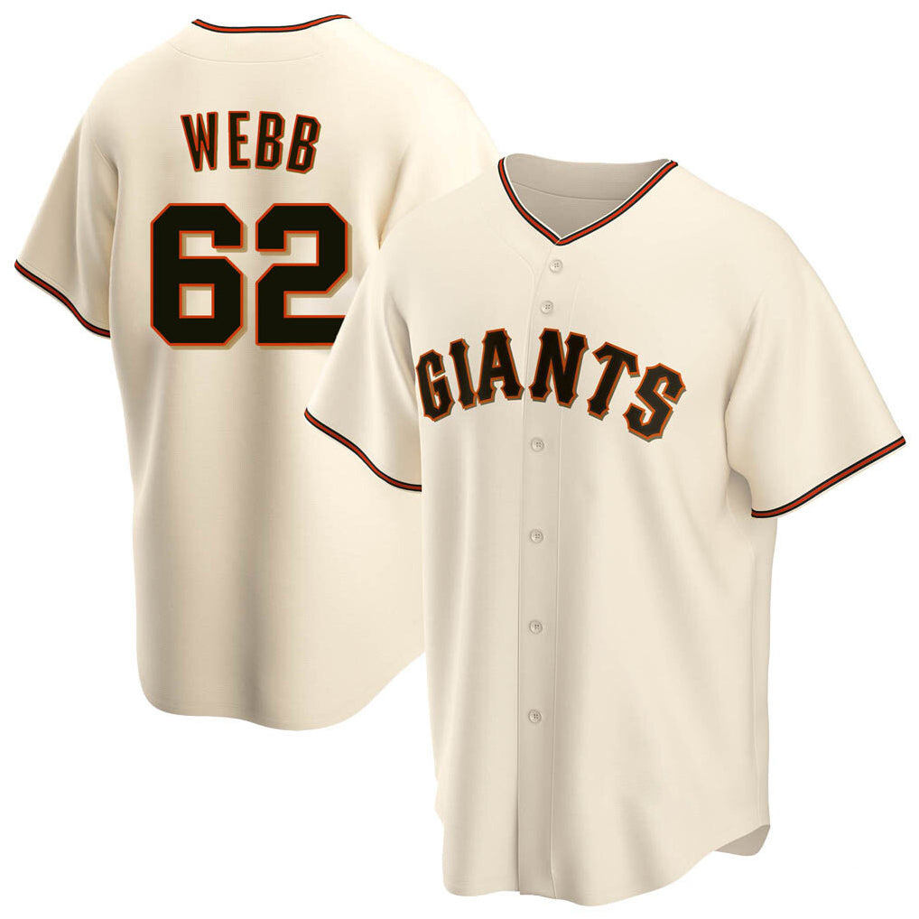 STECN SF.Giants #62 Logan Webb Player Cream Home Game Stitched Jerseys