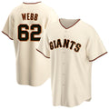 STECN SF.Giants #62 Logan Webb Player Cream Home Game Stitched Jerseys