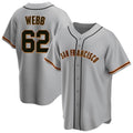 STECN SF.Giants #62 Logan Webb Player Gray Home Game Stitched Jerseys