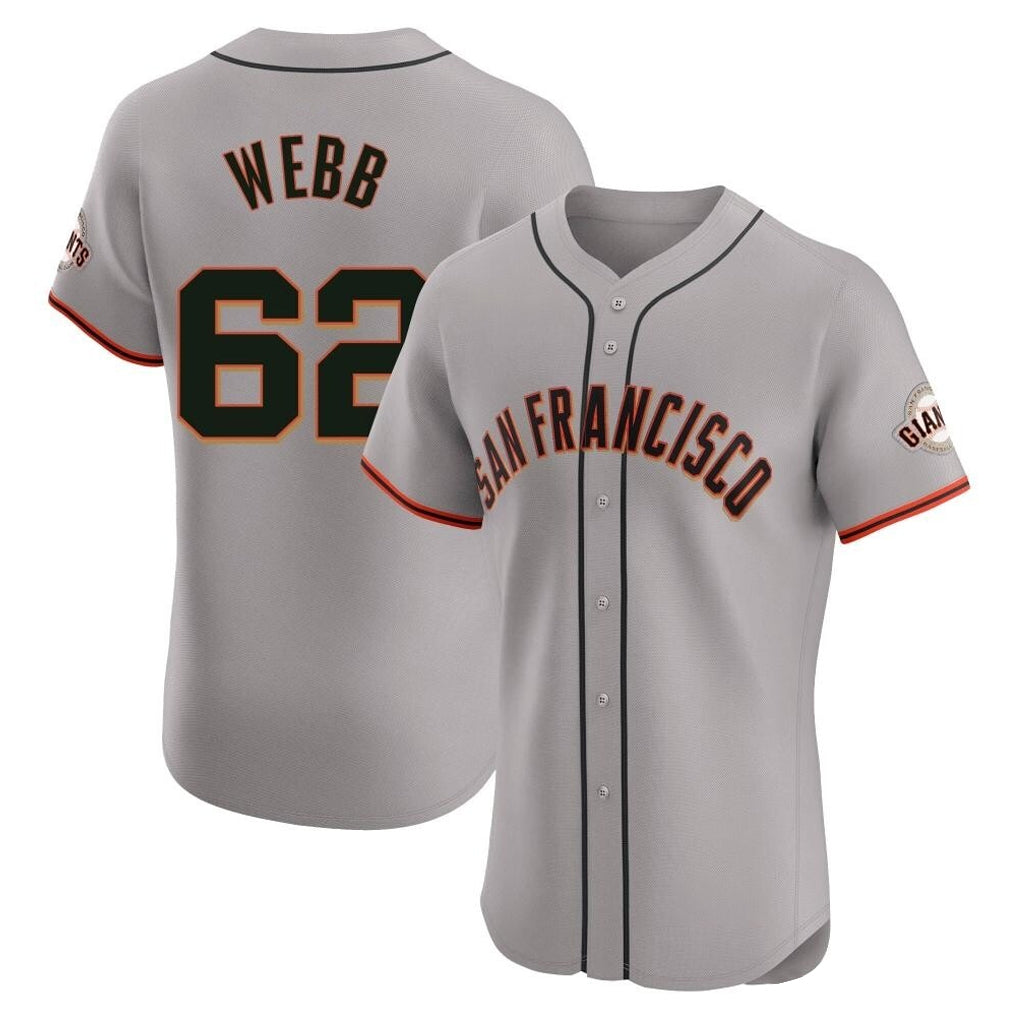 STECN SF.Giants #62 Logan Webb Player Gray Home Limited Elite Stitched Jerseys