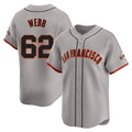 STECN SF.Giants #62 Logan Webb Player Gray Home Limited Stitched Jerseys