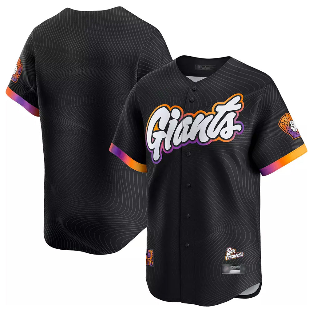 STECN SF.Giants Blank Player Black City Connect Limited Vapor Stitched Jerseys