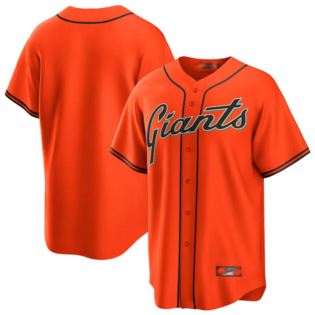 STECN SF.Giants Blank Player Orange Alternate Replica Game Stitched Jerseys