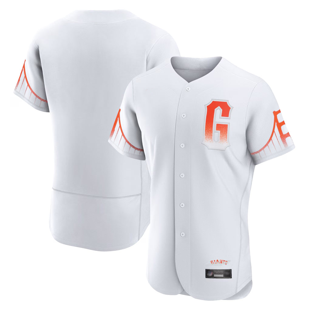 STECN SF.Giants Blank Player White City Connect Home Limited Elite Stitched Jerseys