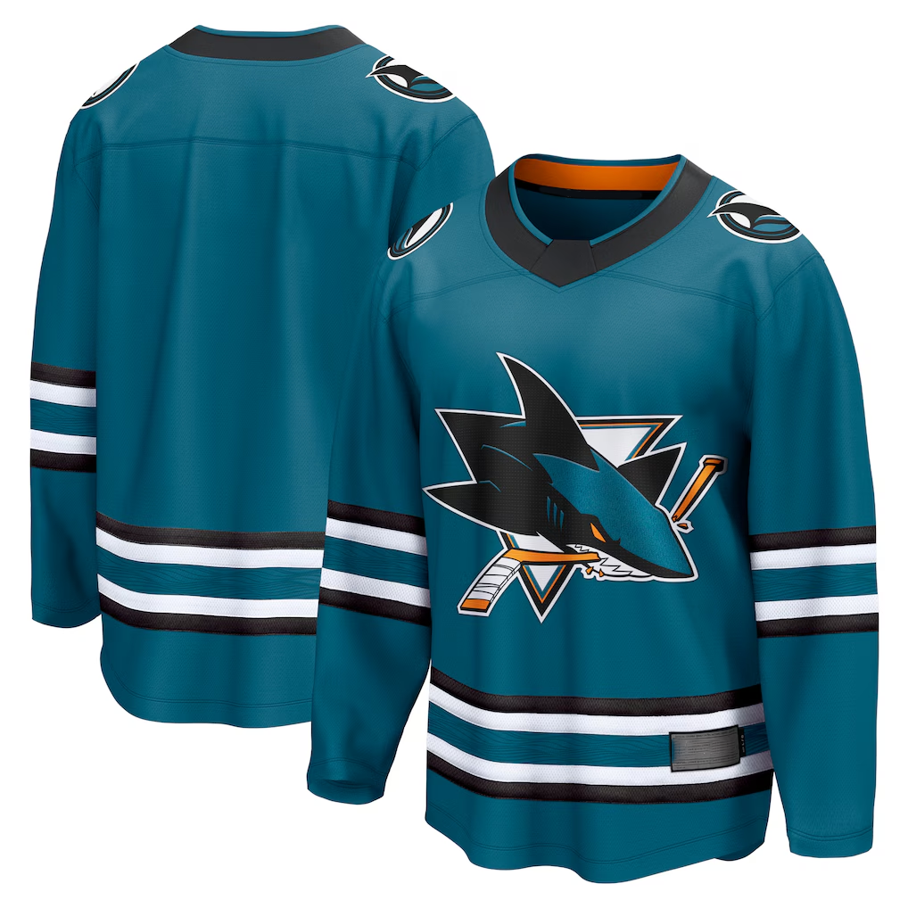 STECN S.Jose Sharks Teal Home Breakaway Jerseys