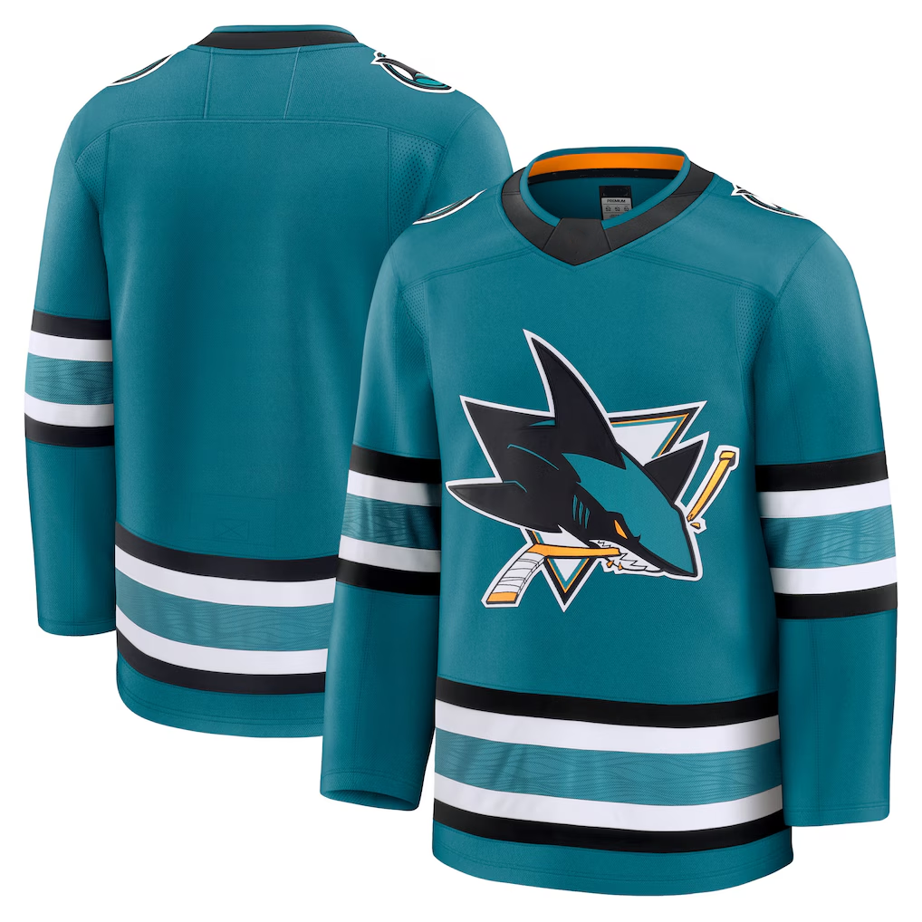 STECN S.Jose Sharks Teal Home Premium Jerseys