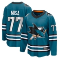 STECN S.Jose Sharks #77 Michael Misa Teal Breakaway Jerseys