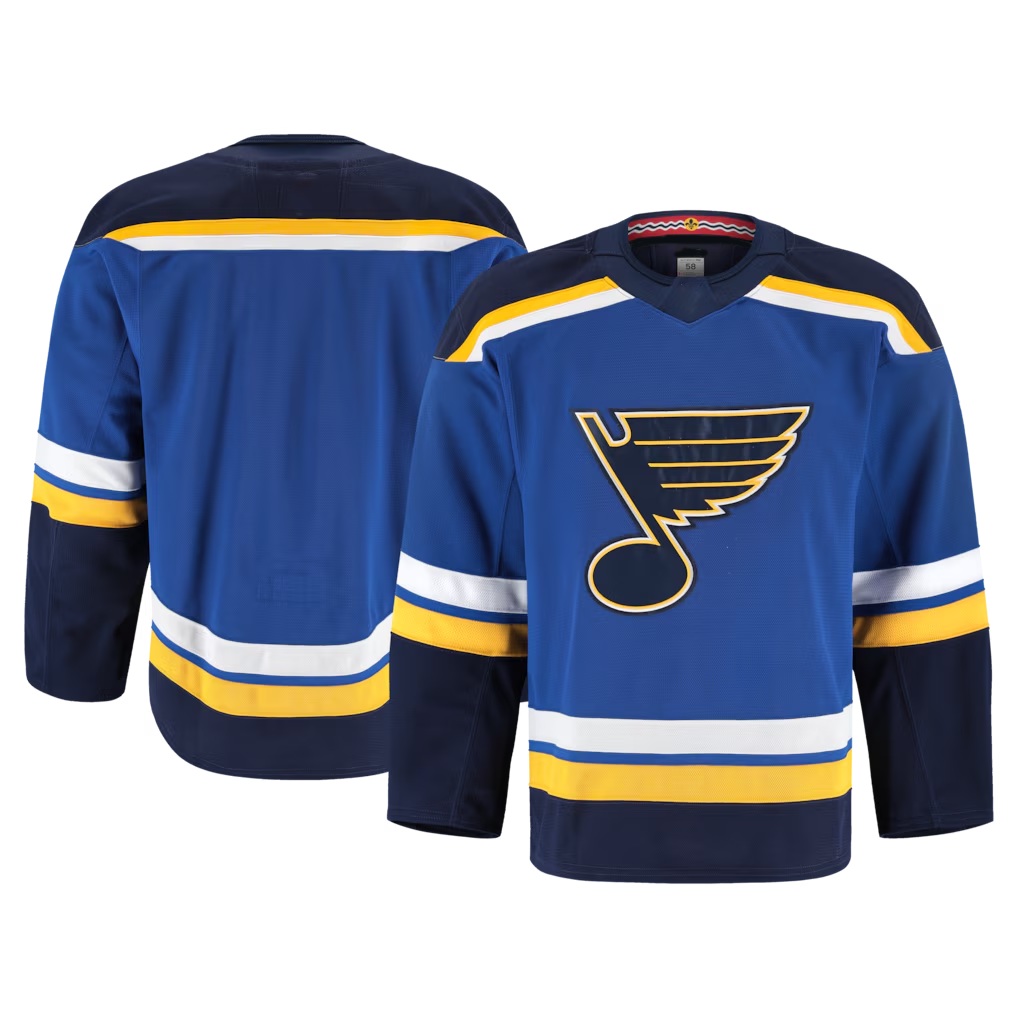 STECN St.L.Blues Blue Alternate Authentic Pro Jerseys
