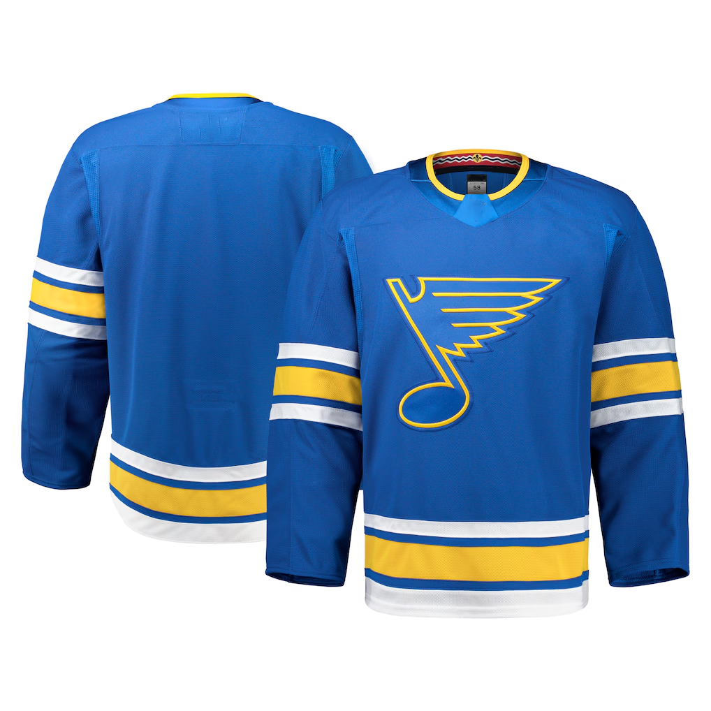 STECN St.L.Blues Blue Home Authentic Pro Jerseys