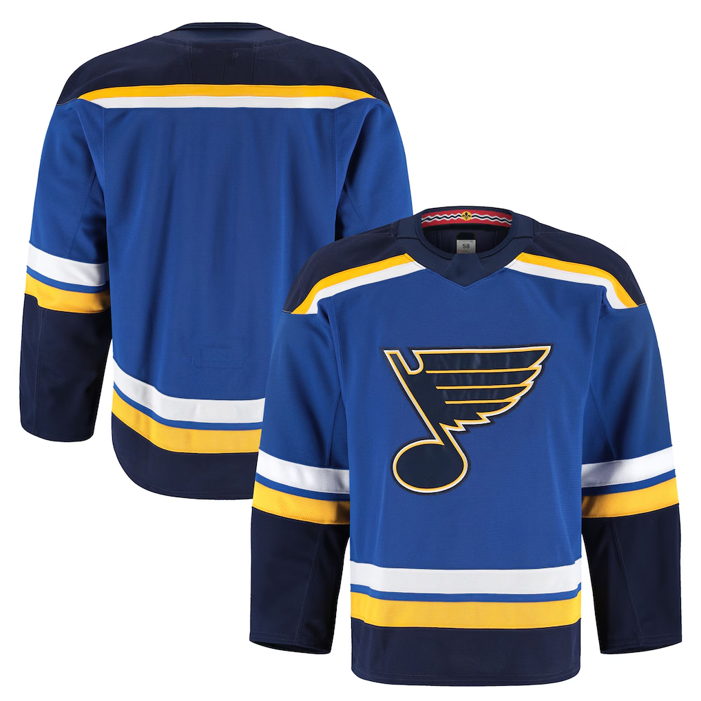 STECN St.L.Blues Blue Home Authentic Pro Jerseys