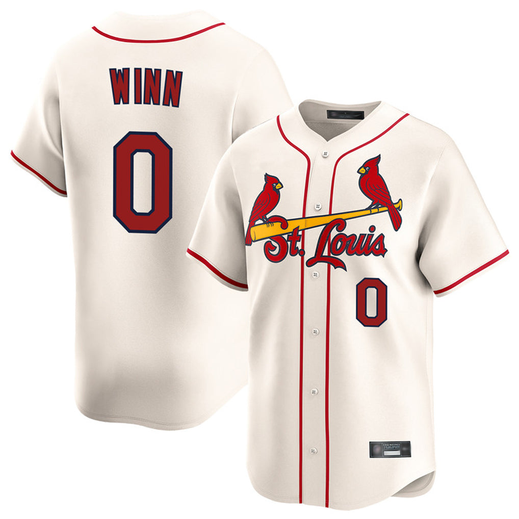 STECN St. Louis Cardinals #0 Masyn Winn Player Cream Home Limited Stitched Jerseys