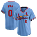 STECN St. Louis Cardinals #0 Masyn Winn Player Light Blue City Connect Home T-shirt Stitched Jerseys