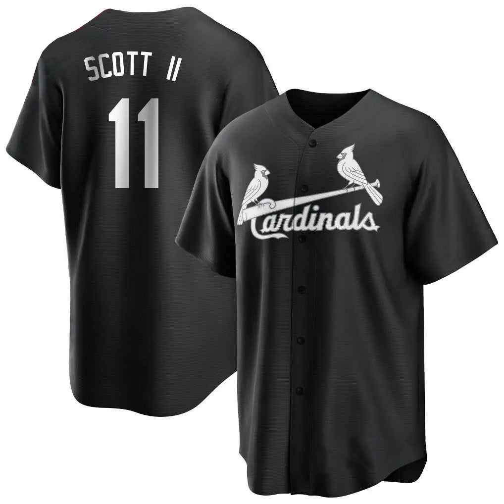 STECN St. Louis Cardinals #11 Victor Scott II Player Black City Connect Home Limited Stitched Jerseys