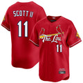 STECN St. Louis Cardinals #11 Victor Scott II Player Red City Connect Limited Stitched Jerseys