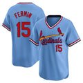 STECN St. Louis Cardinals #15 Jose Fermin Player Light Blue City Connect Home T-shirt Stitched Jerseys
