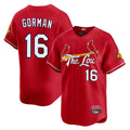 STECN St. Louis Cardinals #16 Nolan Gorman Player Red City Connect Limited Stitched Jerseys