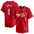 STECN St. Louis Cardinals #1 Ozzie Smith Player Red City Connect Limited Stitched Jerseys