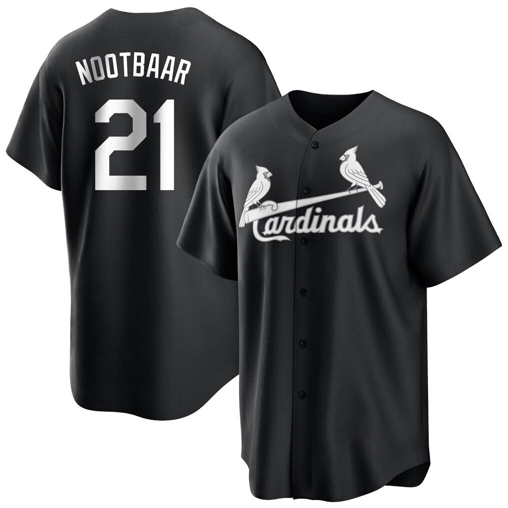 STECN St. Louis Cardinals #21 Lars Nootbaar Player Black City Connect Home Limited Stitched Jerseys