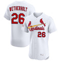 STECN St. Louis Cardinals #26 JJ Wetherholt Player White Home Limited Elite Stitched Jerseys