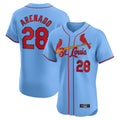 STECN St. Louis Cardinals #28 Nolan Arenado Player Light Blue Home Limited Elite Stitched Jerseys
