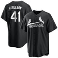 STECN St. Louis Cardinals #41 Alec Burlesona Player Black City Connect Home Limited Stitched Jerseys