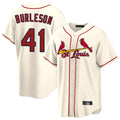 STECN St. Louis Cardinals #41 Alec Burlesona Player Cream Home Game Stitched Jerseys