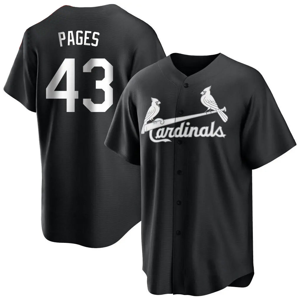 STECN St. Louis Cardinals #43 Pedro Pages Player Black City Connect Home Limited Stitched Jerseys