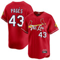 STECN St. Louis Cardinals #43 Pedro Pages Player Red City Connect Limited Stitched Jerseys