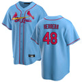 STECN St. Louis Cardinals #48 Ivan Herrera Player Light Blue  Home Game Stitched Jerseys