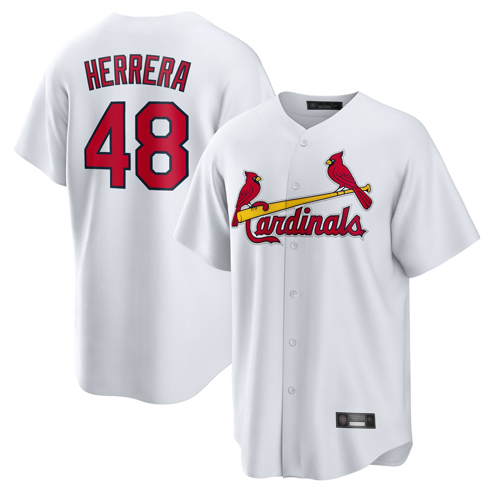 STECN St. Louis Cardinals #48 Ivan Herrera Player White Home Game Stitched Jerseys