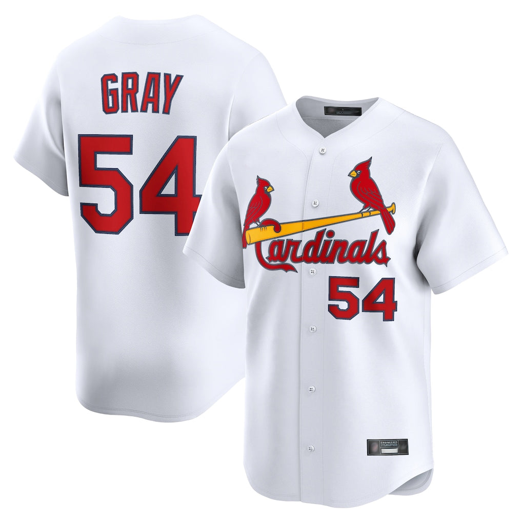 STECN St. Louis Cardinals #54 Sonny Gray Player White Home Limited Stitched Jerseys