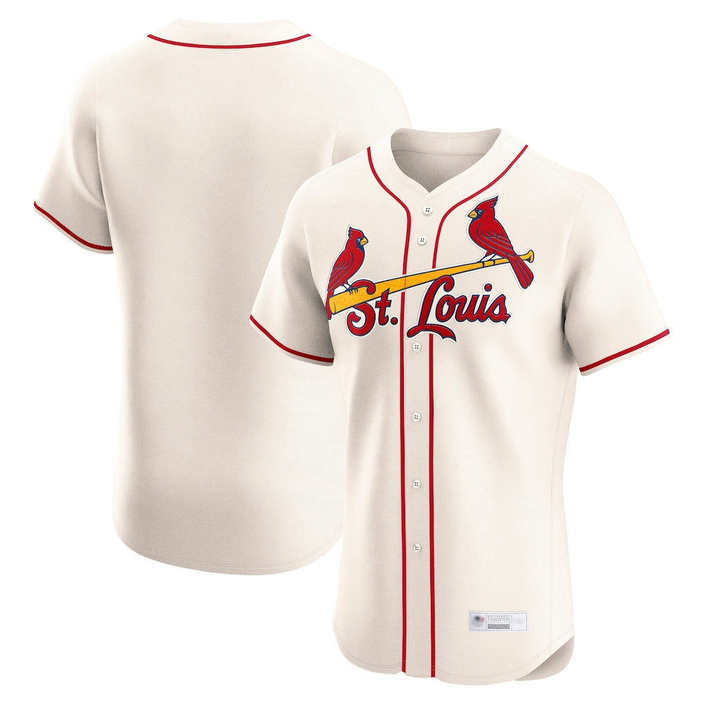 STECN St. Louis Cardinals Blank Player Cream Home Limited Elite Stitched Jerseys